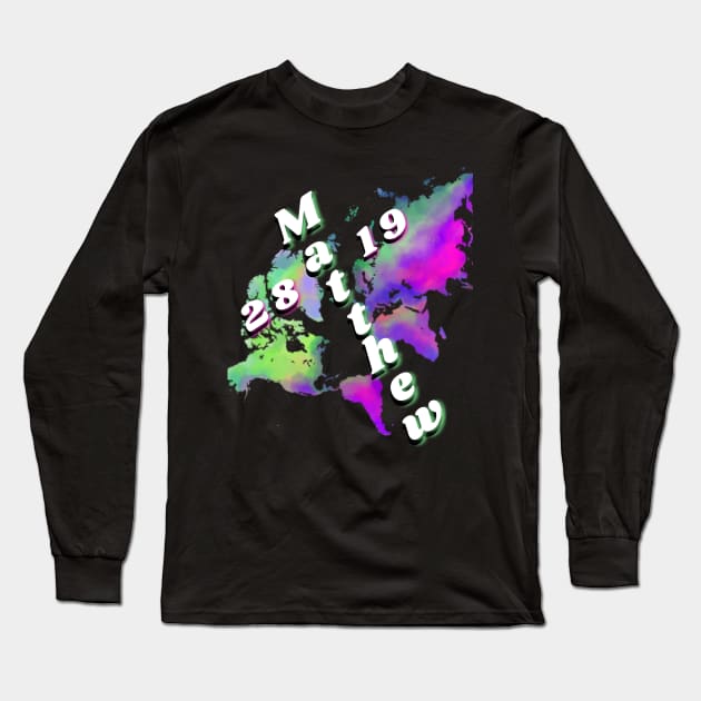 The Great Commission Style 2 Long Sleeve T-Shirt by Tangled Jungle Designs